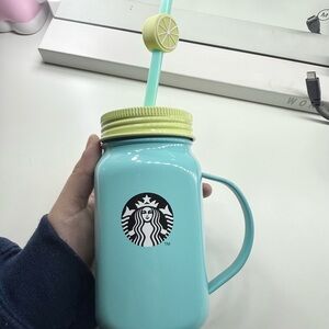 Starbucks 2019 Thailand Mint Mason Jar Tumbler
